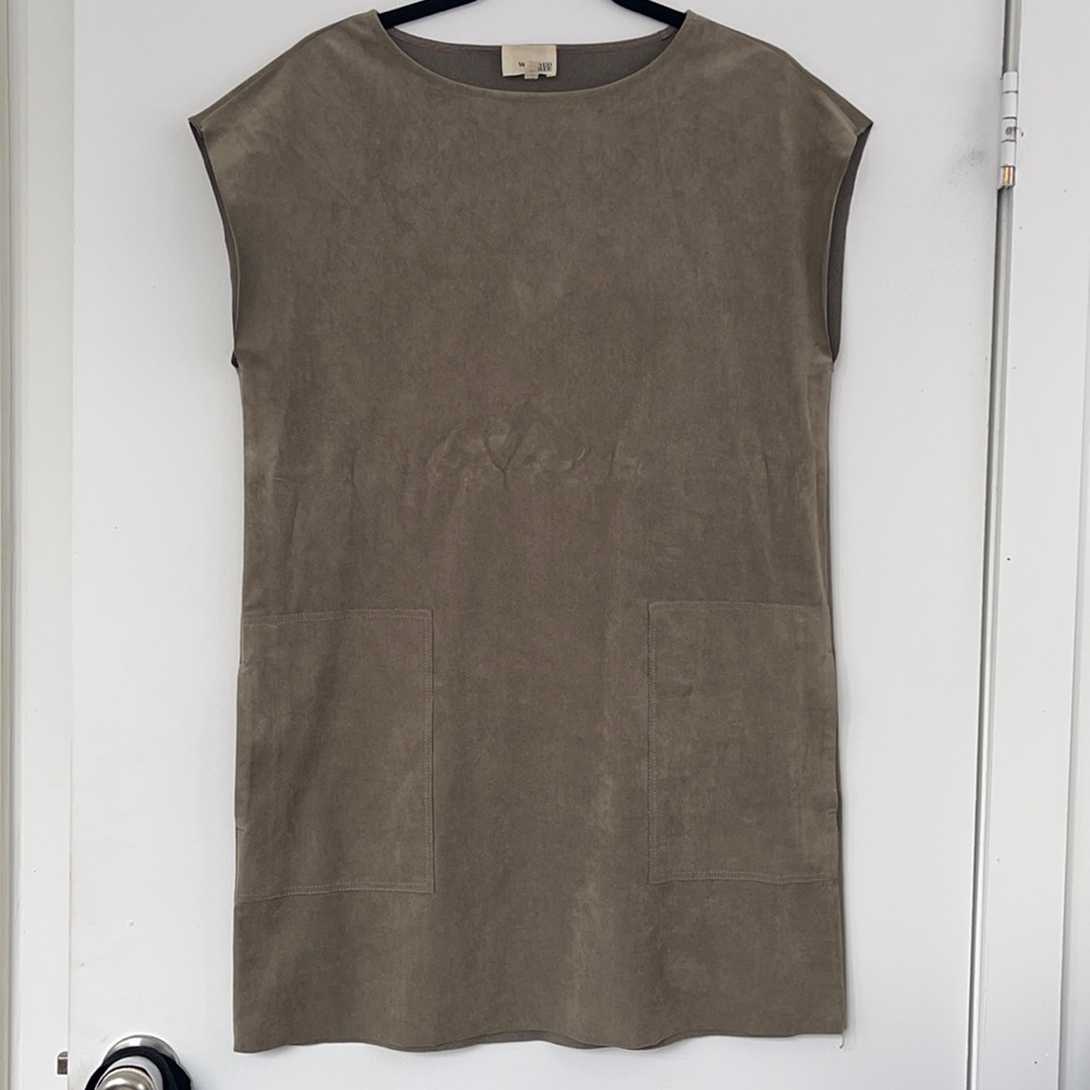 Aritzia Wilfred Free Suede Dress